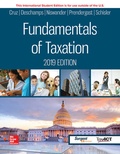 Cover: ISE Fundamentals of Taxation 2019 Edition - McGraw-Hill Education
