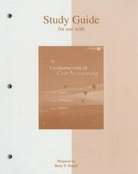 Enlarge image Cover: Study Guide for Use with Fundamentals of Cost Accounting - Irwin/McGraw-Hill