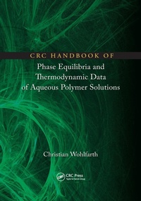 Abbildung von: CRC Handbook of Phase Equilibria and Thermodynamic Data of Aqueous Polymer Solutions - CRC Press