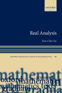 Abbildung von: Real Analysis - OUP eBook