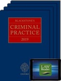 Bild: Blackstone's Criminal Practice 2019 (Book, All Supplements, and Digital Pack) - Oxford University Press