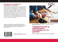 Abbildung von: Importancia de la planificacion estrategica en la gestion - Editorial Academica Espanola