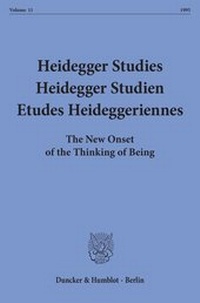 Abbildung von: Heidegger Studies - Heidegger Studien - Etudes Heideggeriennes. - fibre