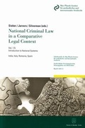 Cover: National Criminal Law in a Comparative Legal Context. - Duncker & Humblot