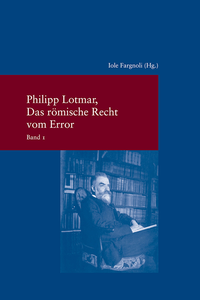Enlarge image Cover: Das römische Recht vom Error - Vittorio Klostermann Verlag