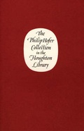 Cover: The Philip Hofer Collection in the Houghton Library - Houghton Library of the Harvard College Library