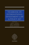 Cover: Yearbook on International Investment Law & Policy 2017 - Oxford University Press