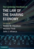 Cover: The Cambridge Handbook of the Law of the Sharing Economy - Cambridge University Press
