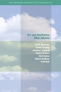 Cover: Art and Aesthetics after Adorno - Townsend Center For The Humanities