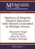 Cover: Algebras of Singular Integral Operators with Kernels Controlled by Multiple Norms - American Mathematical Society