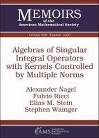 Enlarge image Cover: Algebras of Singular Integral Operators with Kernels Controlled by Multiple Norms - American Mathematical Society