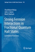 Cover: Strong Fermion Interactions in Fractional Quantum Hall States - Springer