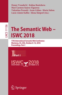 Enlarge image Cover: The Semantic Web - ISWC 2018 - Springer