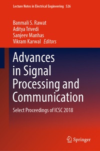 Enlarge image Cover: Advances in Signal Processing and Communication - Springer