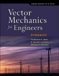 Enlarge image Cover: Vector Mechanics for Engineers: Dynamics: SI Units - McGraw-Hill Education Singapore