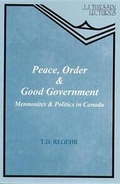 Cover: Peace, Order & Good Government - Wipf & Stock Publishers
