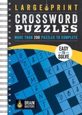 Cover: Large Print Crossword Puzzles Blue - Cottage Door Press
