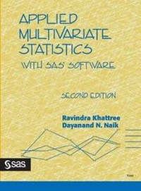 Enlarge image Cover: Applied Multivariate Statistics with SAS Software, Second Edition - SAS Institute