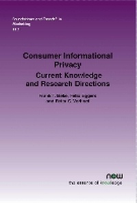 Enlarge image Cover: Consumer Informational Privacy - now publishers Inc