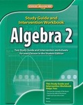 Cover: Algebra 2, Study Guide & Intervention Workbook - McGraw-Hill Inc.,US