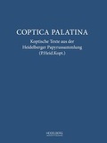 Cover: Coptica Palatina - Heidelberg University Publishing
