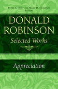 Cover: Donald Robinson. Appreciation - Australian Church Record