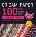 Cover: Origami Paper 100 sheets Cat Patterns 6" (15 cm) - Tuttle Publishing