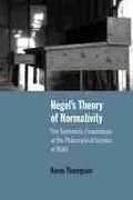 Cover: Hegel's Theory of Normativity - Northwestern University Press
