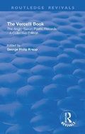 Cover: Revival: The Vercelli Book (1932) - Routledge