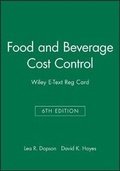 Cover: Food and Beverage Cost Control, 6e E-Text Reg Card - Wiley