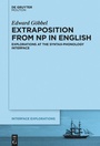 Cover: Extraposition from NP in English - De Gruyter Mouton