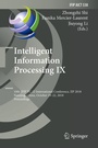 Cover: Intelligent Information Processing IX - Springer