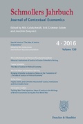 Cover: The Idea of Justice in Economics. - Duncker & Humblot