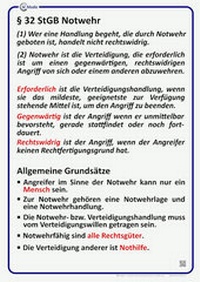 Abbildung von: Lehrtafel § 32 StGB Notwehr - SC Media - Helmut Hohl