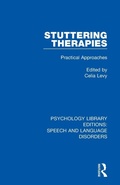Cover: Stuttering Therapies - Routledge