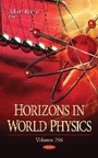 Cover: Horizons in World Physics - Nova Science Publishers Inc