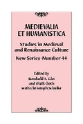 Cover: Medievalia et Humanistica, No. 44 - Rowman & Littlefield Publishers
