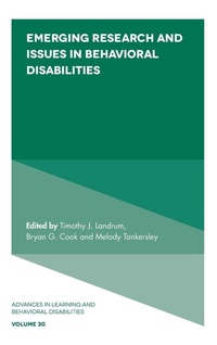 Enlarge image Cover: Emerging Research and Issues in Behavioral Disabilities - Emerald Publishing Limited