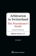 Abbildung von: Arbitration in Switzerland - Kluwer Law International