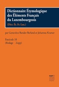 Cover: Dictionnaire &Eacute;tymologique des &Eacute;l&eacute;ments Francais du Luxembourgeois - Narr Francke Attempto Verlag