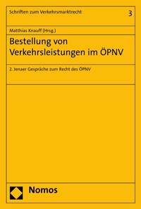 Abbildung von: Bestellung von Verkehrsleistungen im ÖPNV - Nomos