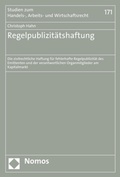Cover: Regelpublizit&auml;tshaftung - Nomos