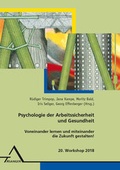 Cover: Psychologie der Arbeitssicherheit und Gesundheit - Asanger, R