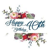 Abbildung von: Happy 40th Birthday Guest Book (Hardcover) - Lulu and Bell