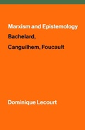 Cover: Marxism and Epistemology - Verso Books