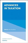Cover: Advances in Taxation - Emerald Publishing Limited