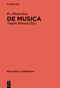 Cover: De musica - De Gruyter