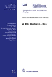 Abbildung von: Le droit social numérique - Stämpfli Verlag