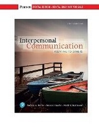 Enlarge image Cover: Interpersonal Communication - Pearson