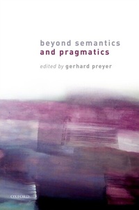 Enlarge image Cover: Beyond Semantics and Pragmatics - OUP eBook